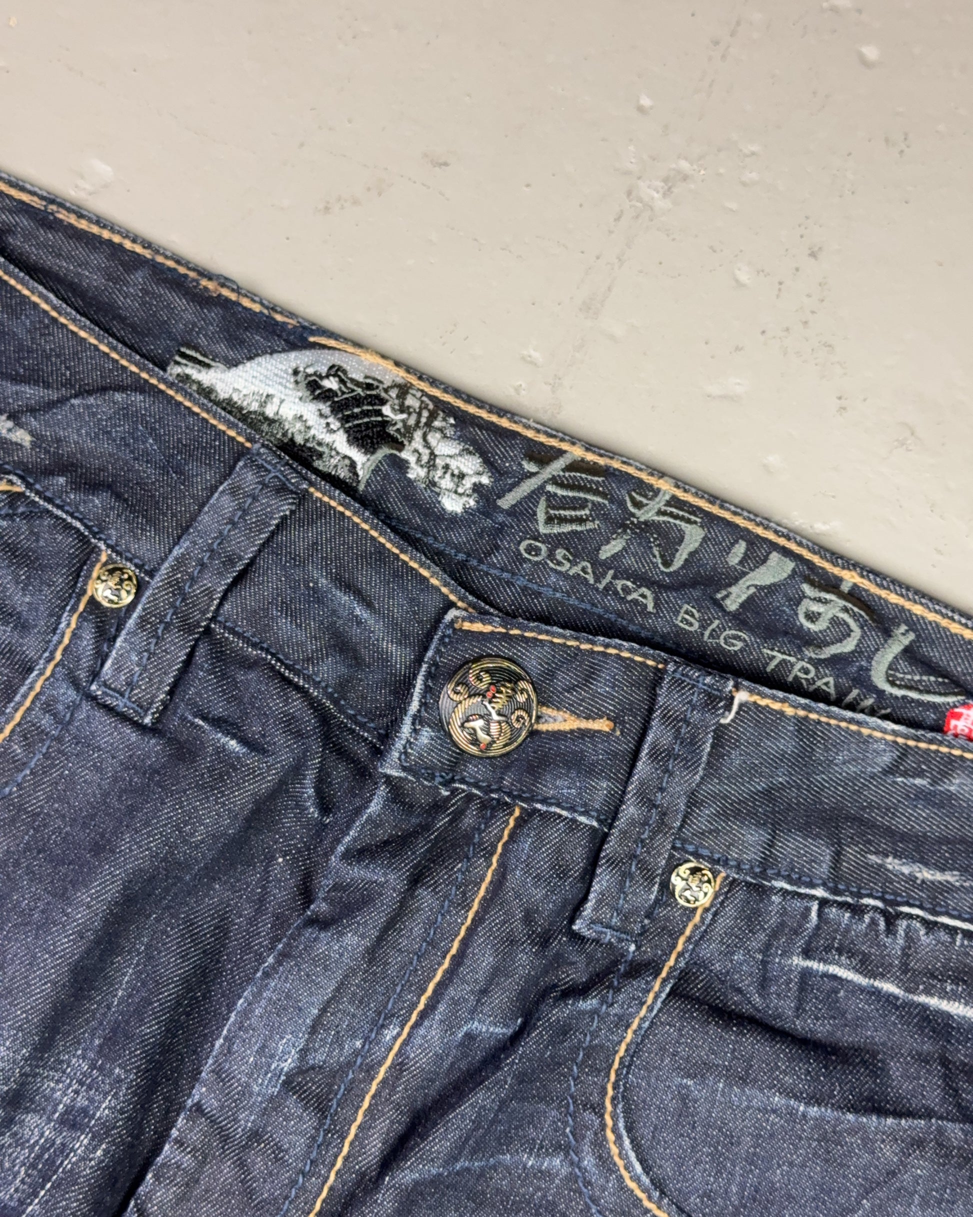 2000's Big Train Japanese Straight/Baggy Jeans *rare 34x32 (L)