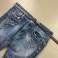 2000's Green Horse Japanese Slim/Straight Jeans *rare 33x30 (M)