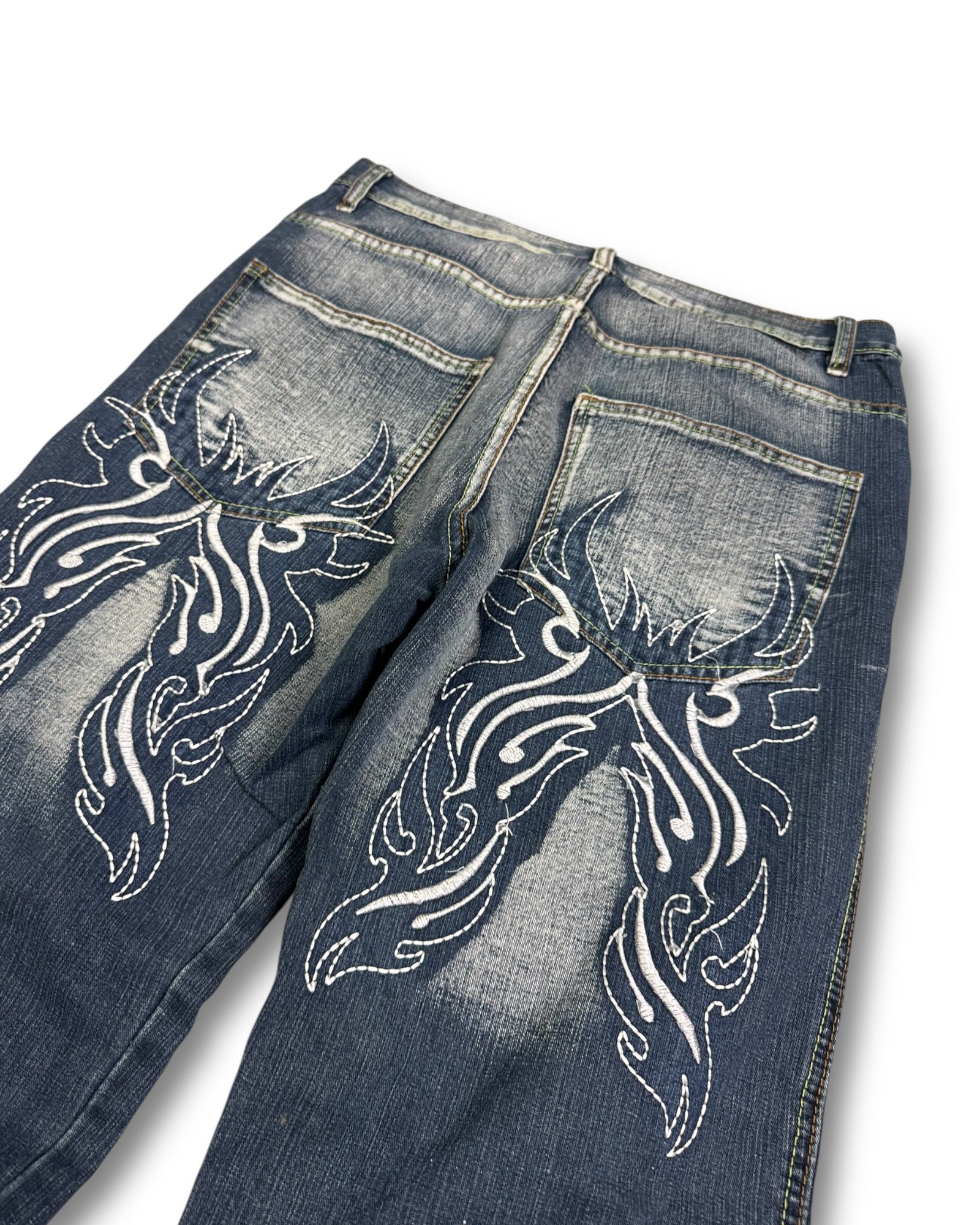 2000's Japanese Style Straight/Baggy Jeans *rare 32x32 (M)