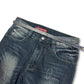 2000's Sheng Yue Han Straight Japanese Style Jeans *rare 28x32 (S)