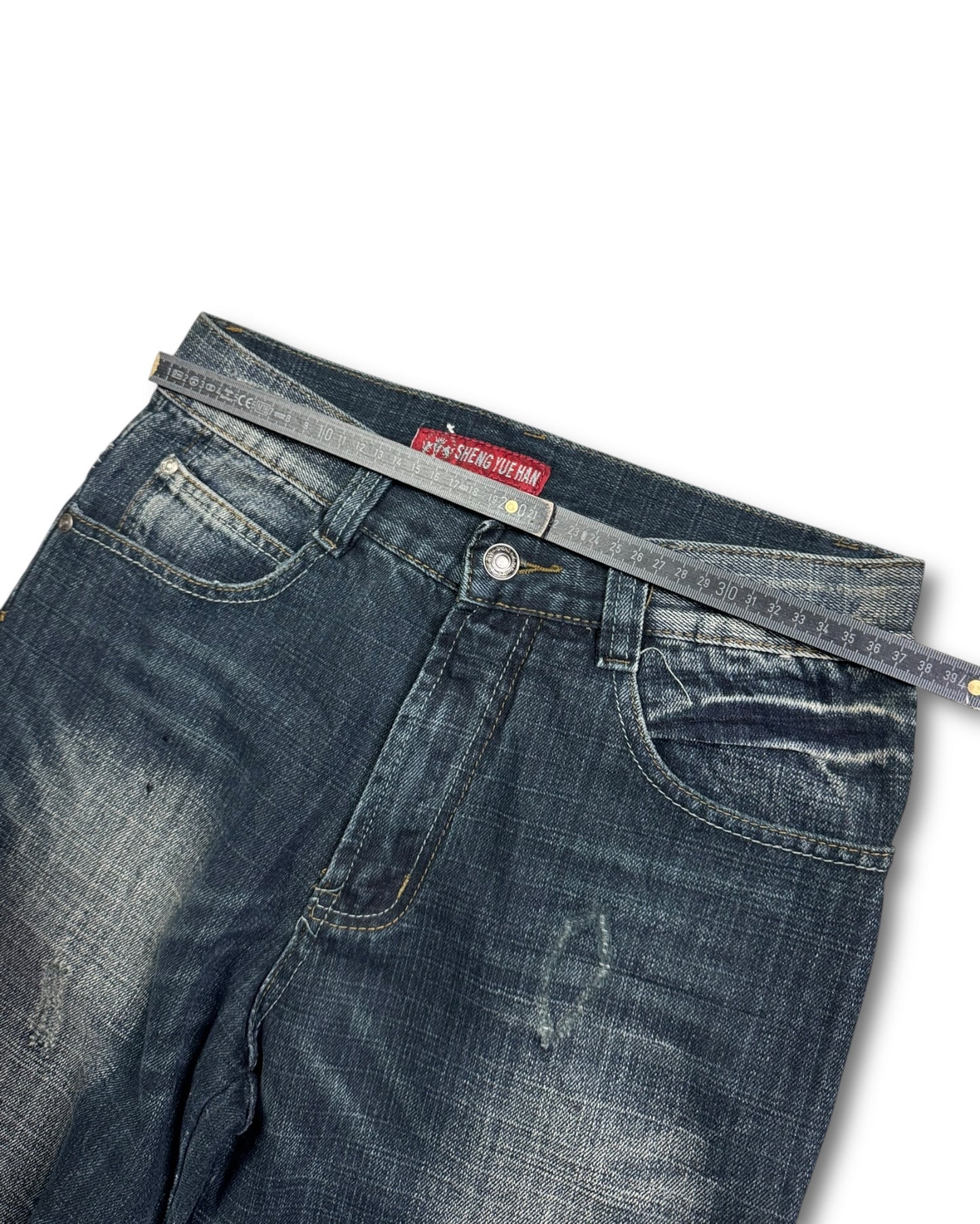 2000's Sheng Yue Han Straight Japanese Style Jeans *rare 28x32 (S)