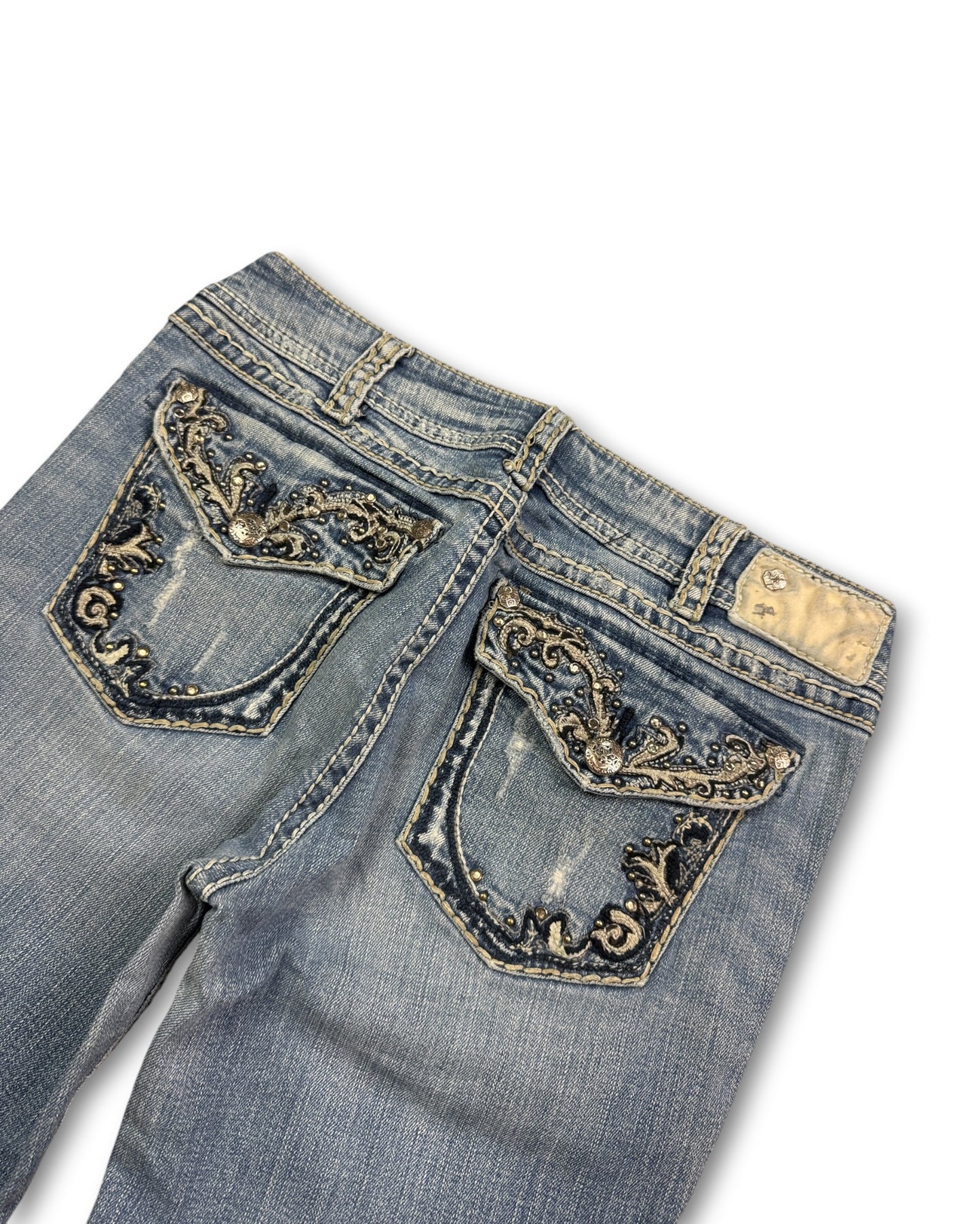 2000's Silver Low Waist/Bootcut Jeans Women's *very rare 32x30 (M)