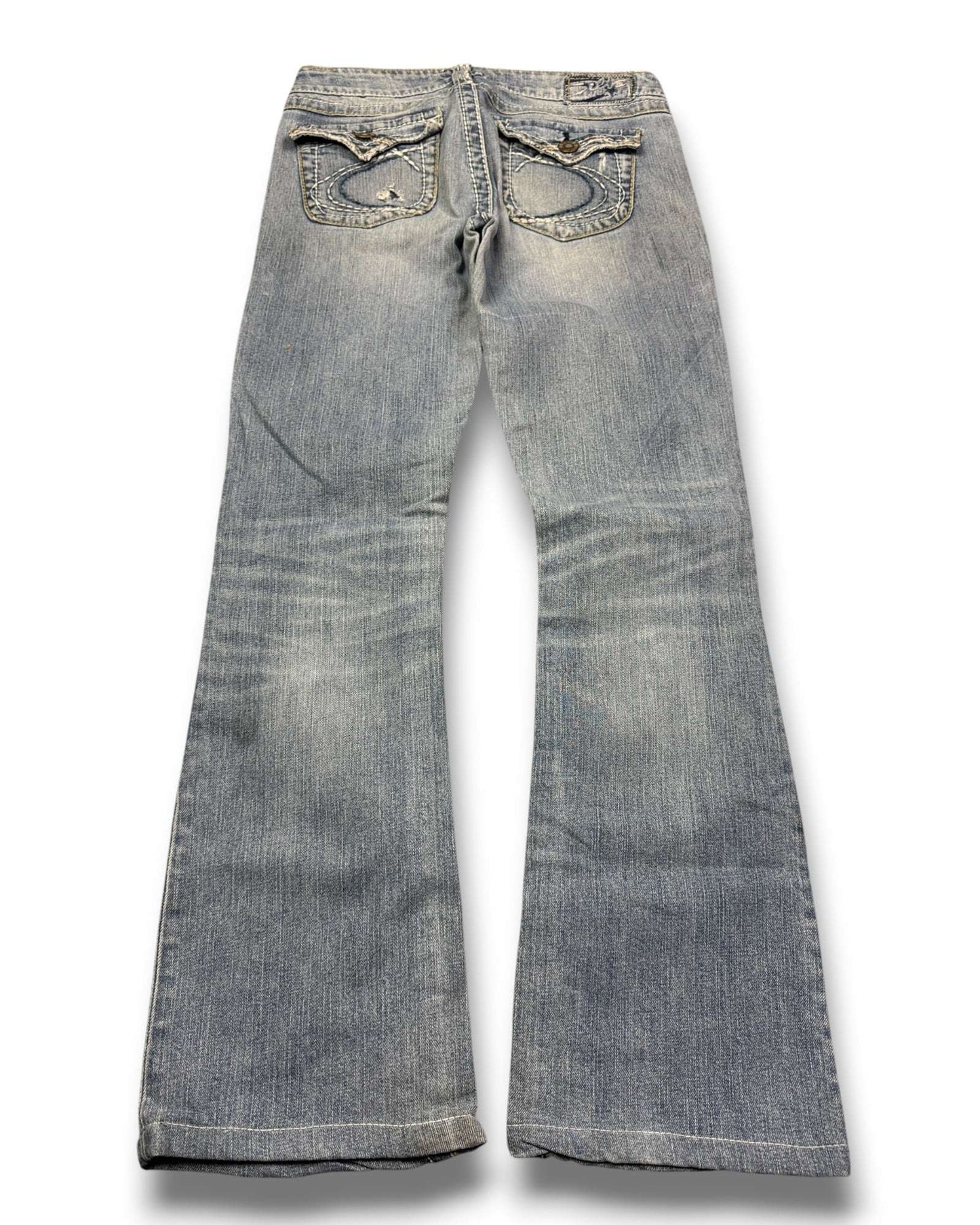 2000's Silver Low Waist/Bootcut Jeans Women's * W29 (M)