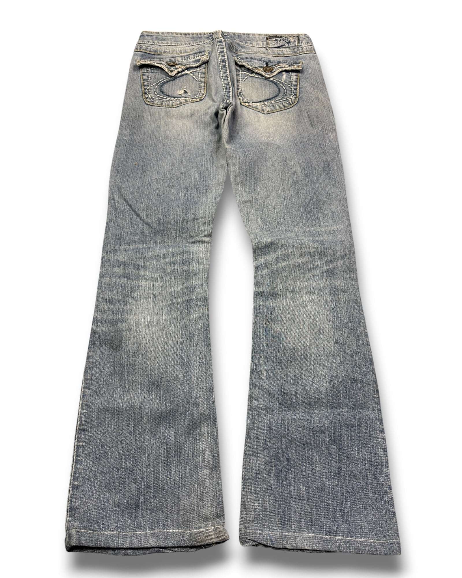 2000's Silver Low Waist/Bootcut Jeans Women's * W29 (M)