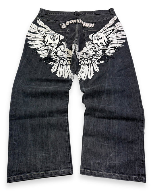 2000’s Raw Blue Hip Hop Baggy Jeans *very rare 40x32