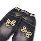 2000's Lolita Straight/Baggy Japanese Jeans Women's *very rare 29x30 (S)