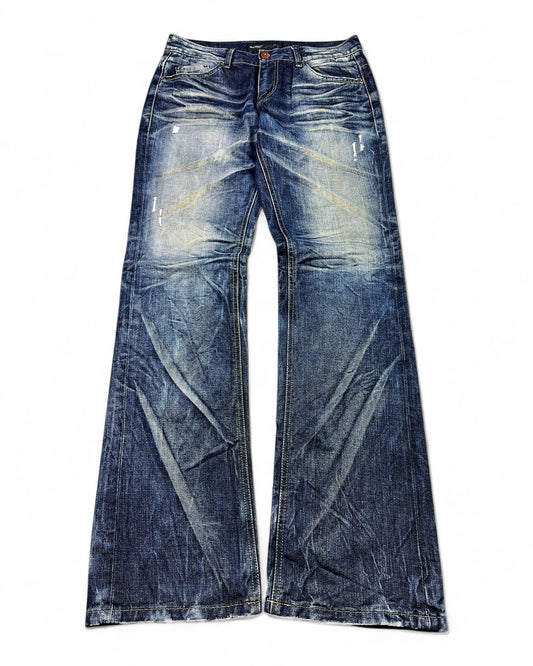 2000's Blumisty Japanese Archive Bootcut/Flared Jeans *very rare 32x32 (M)