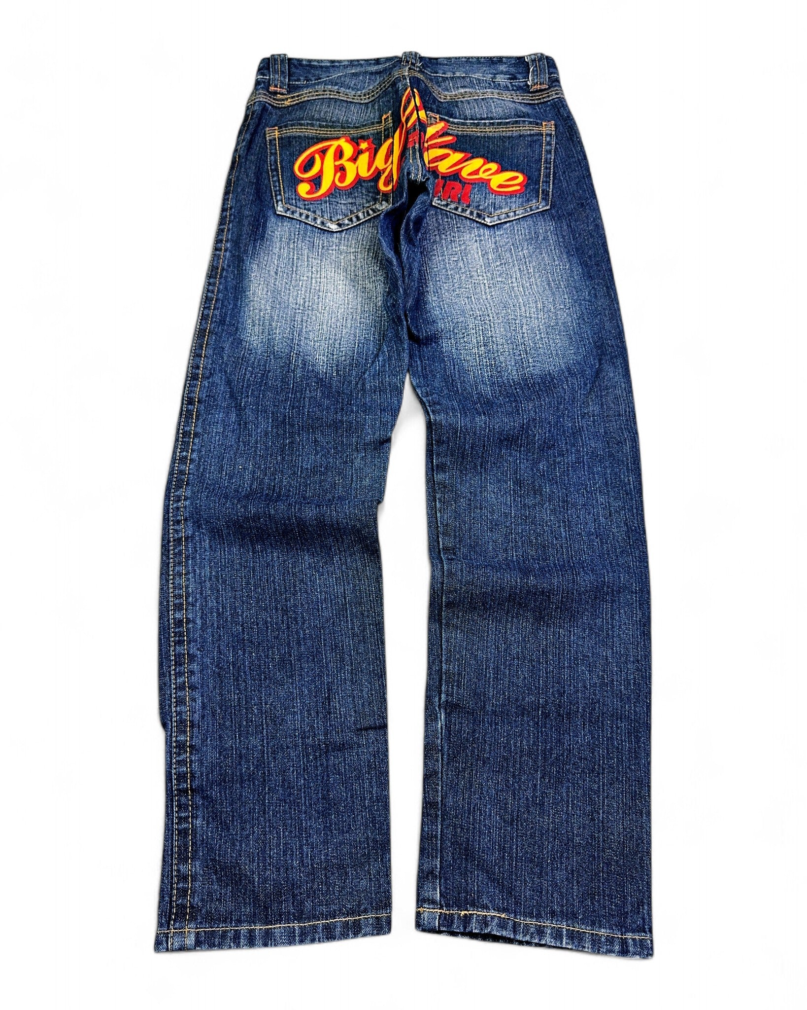 2000's Big Wave Straight Jeans *rare 28x28 (S)