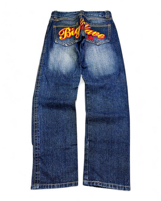2000's Big Wave Straight Jeans *rare 28x28 (S)