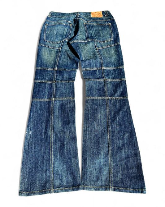 2000's Anigo Japanese Baggy/Bootcut Jeans *rare 33x34 (L)