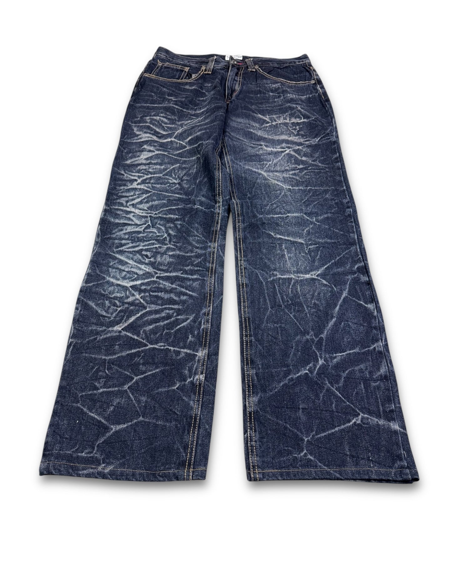 2000's Nylaus Straight/Baggy Japanese Jeans *rare 31x30 (M)