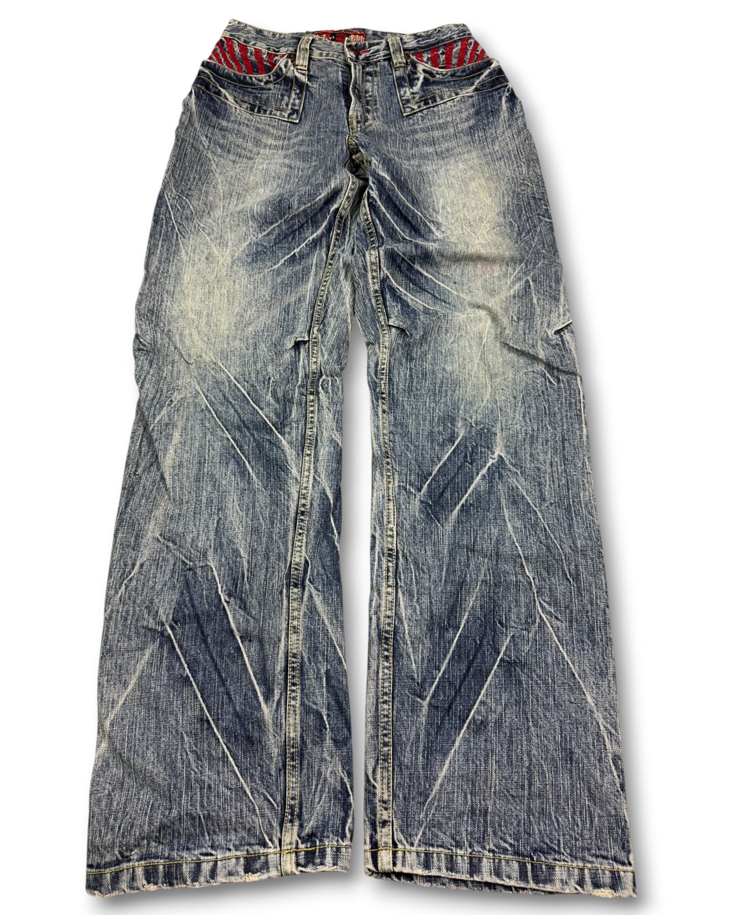 2000's Oniarai Straight/Baggy Japanese Archive Jeans *very rare 28x32 (S)
