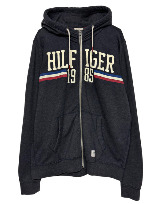 Y2K Tommy Hilfiger Zip Hoodie (XL)