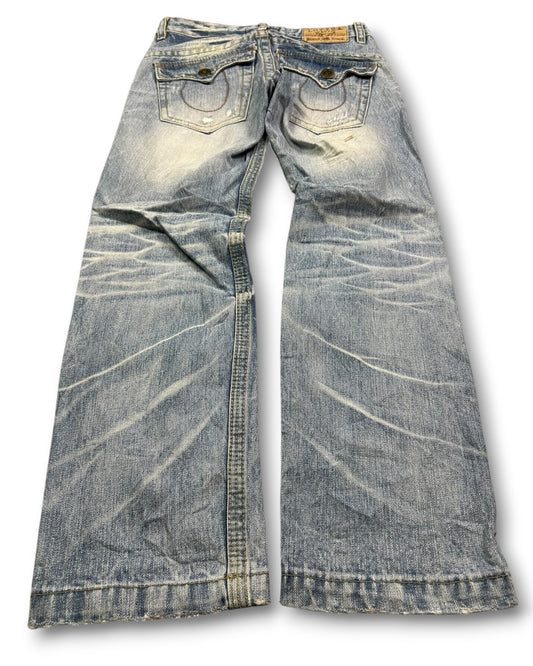 2000's Lolita Straight/Baggy Japanese Archive Jeans *very rare 30x28 (M)