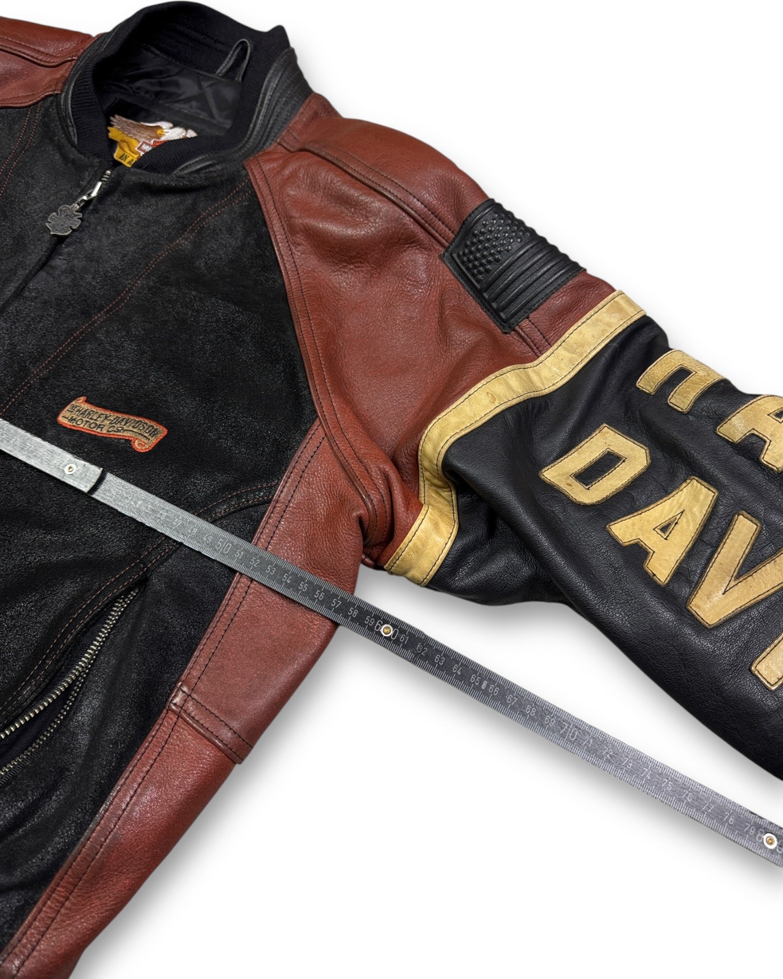 1990's Harley-Davidson Speedway Leather Bomber Jacket *extremely rare (M)