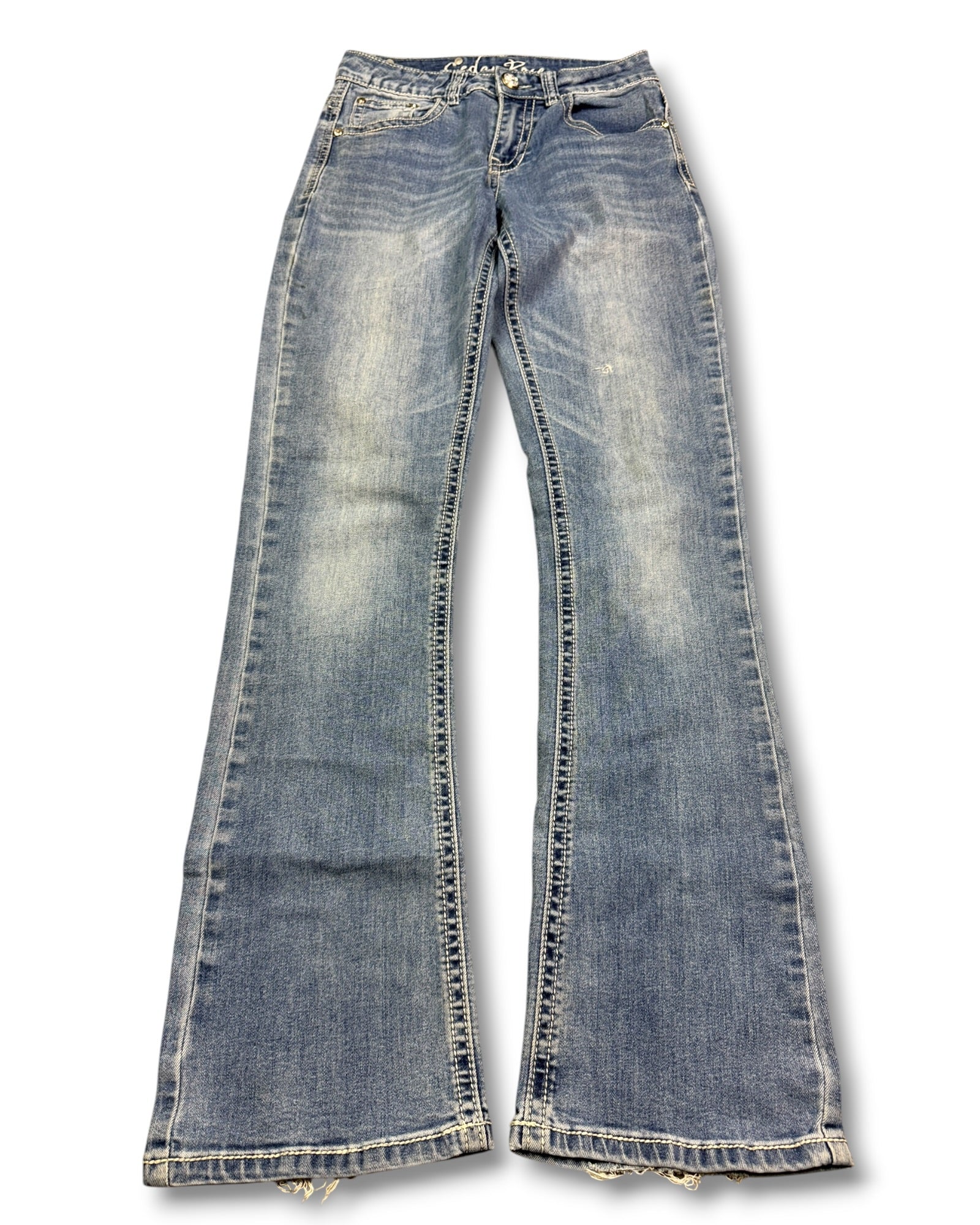 2000's Cedar Rose Low Waist/Bootcut Jeans Women's * W24 (XS)