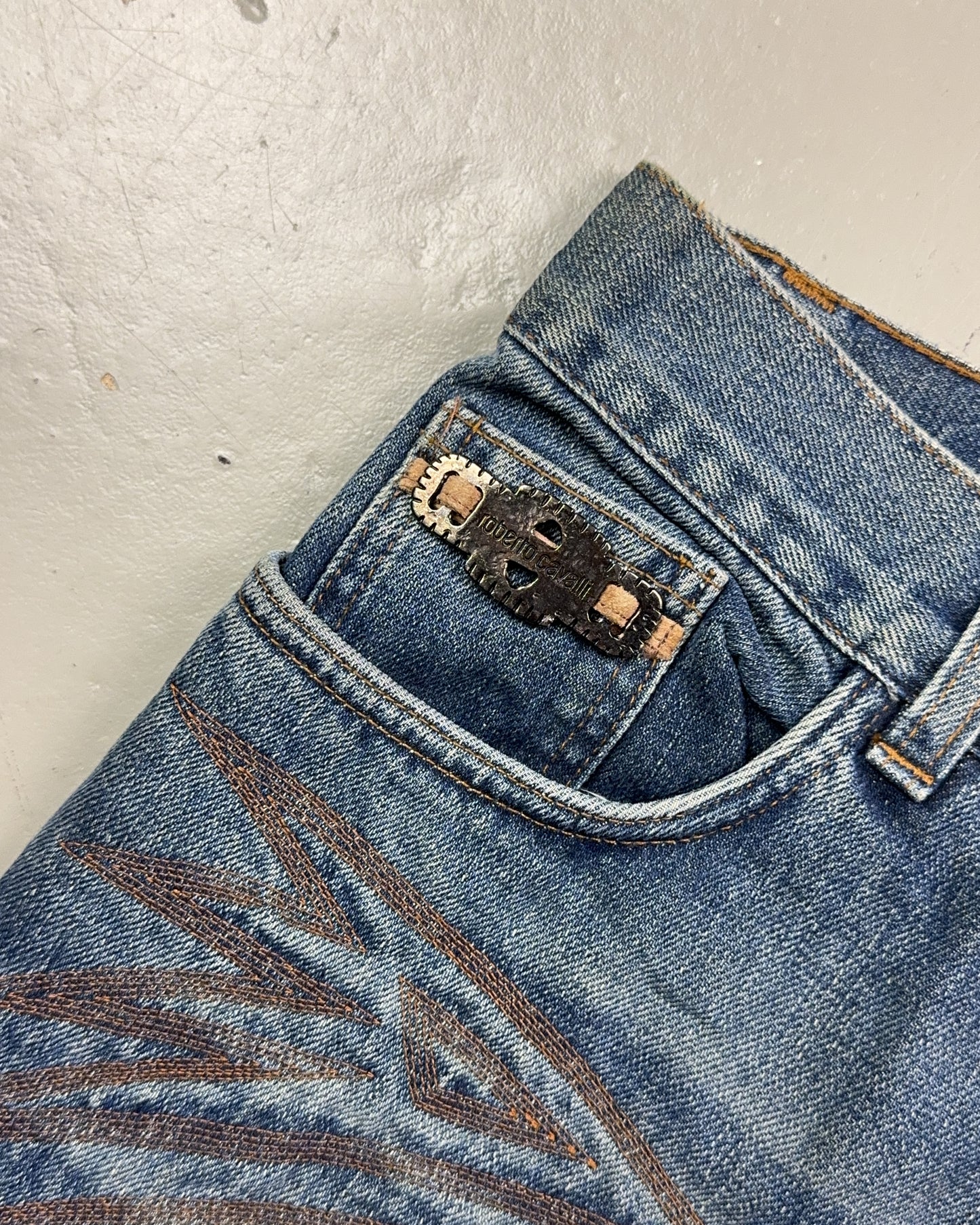 2000's Roberto Cavalli Straight Jeans *very rare 30x34 (M)