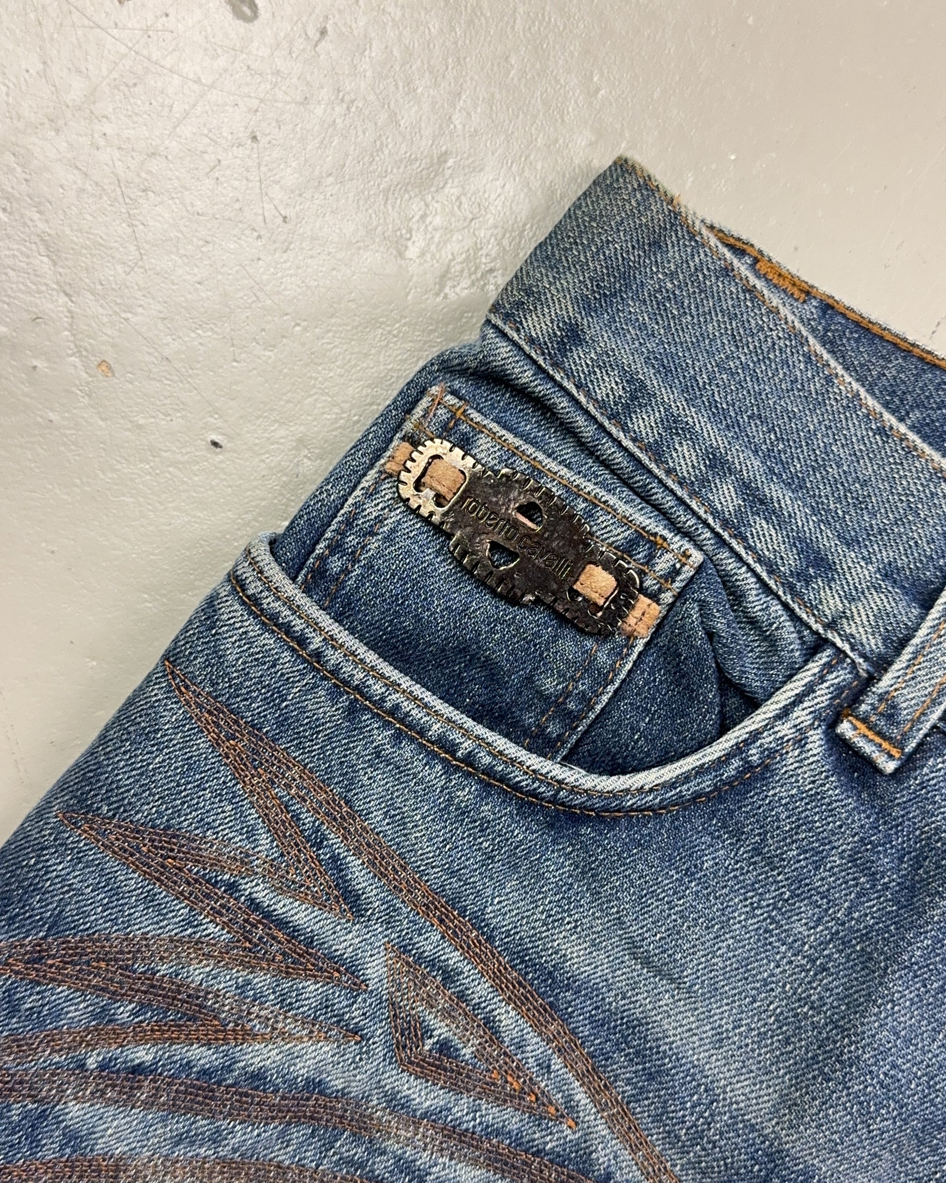 2000's Roberto Cavalli Straight Jeans *very rare 30x34 (M)