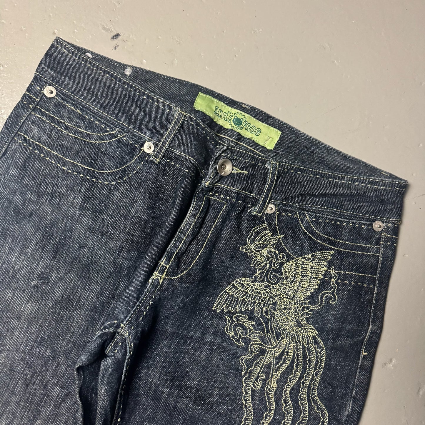 2000‘s Smile Frog Jeans Women‘s (L)