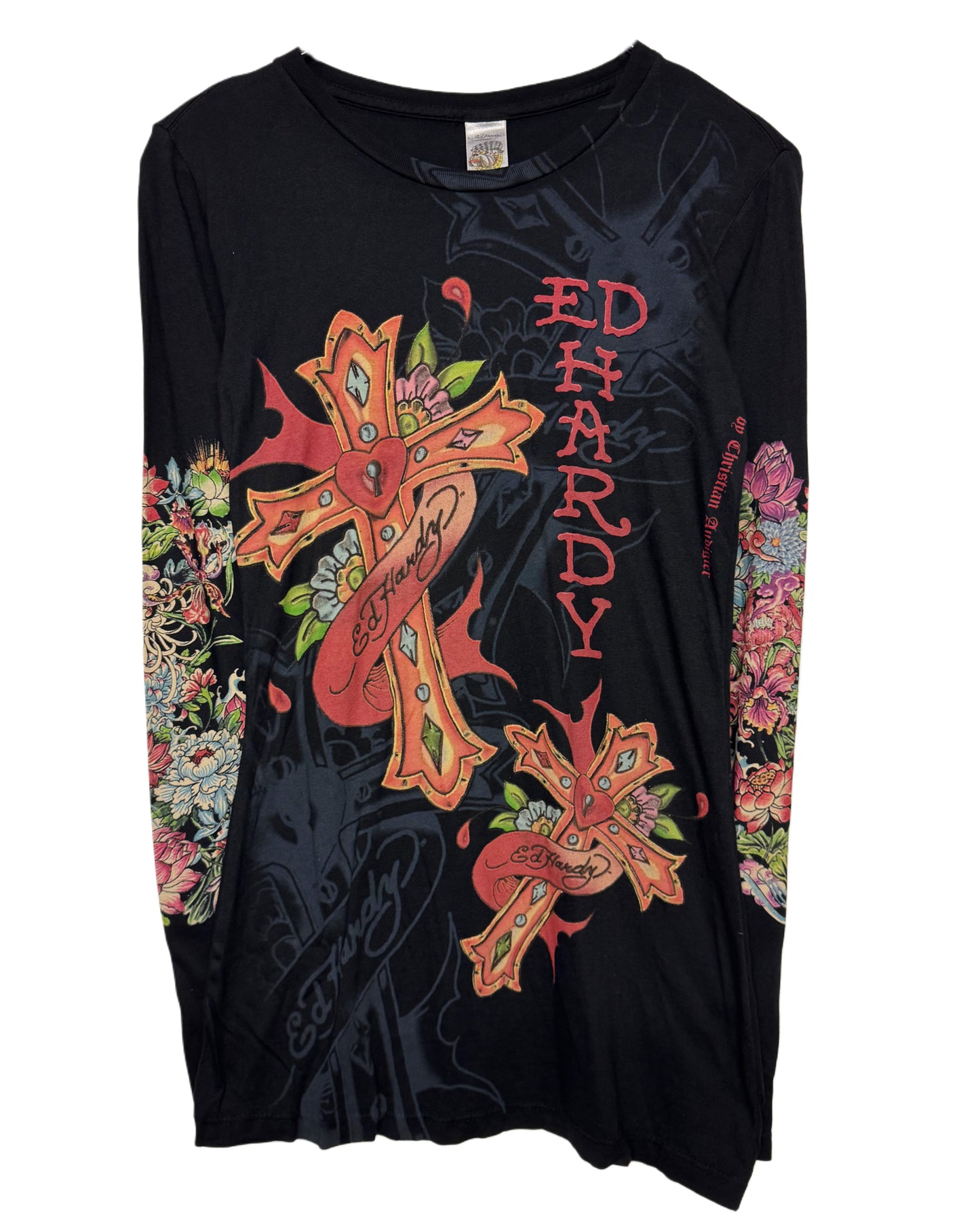 Y2K Ed Hardy Deadstock Longsleeve Women‘s made in U.S.A. *sehr selten (M)