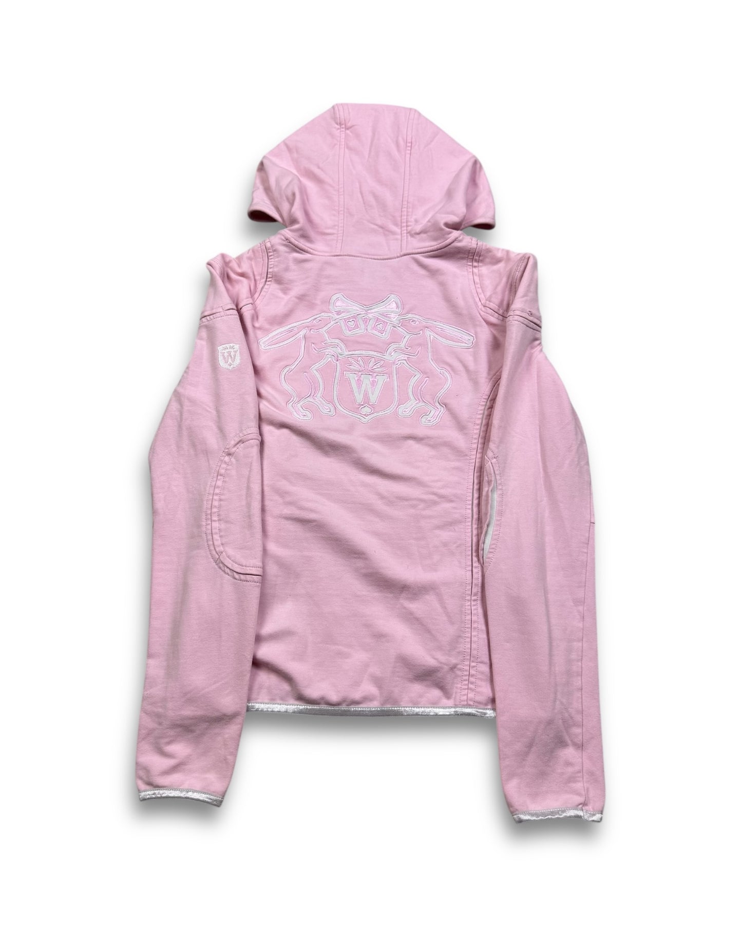 2000‘s Witty Knitters Embroidered Zip Hoodie Women‘s (M)