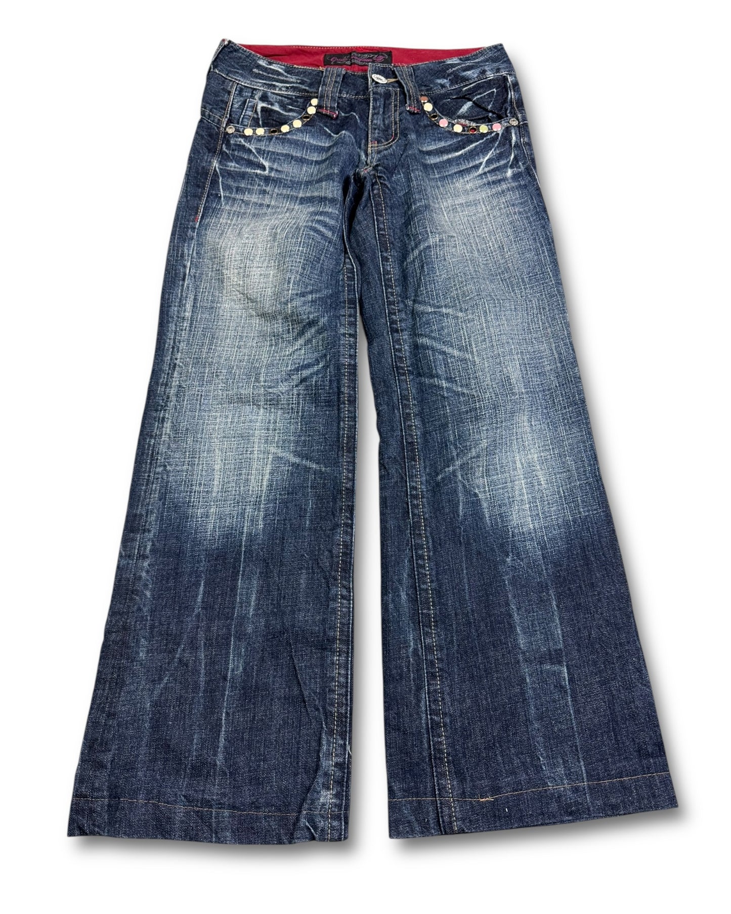 2000's Divine Angelica Low Waist/Bootcut Japanese Jeans Women's *rare (XS)