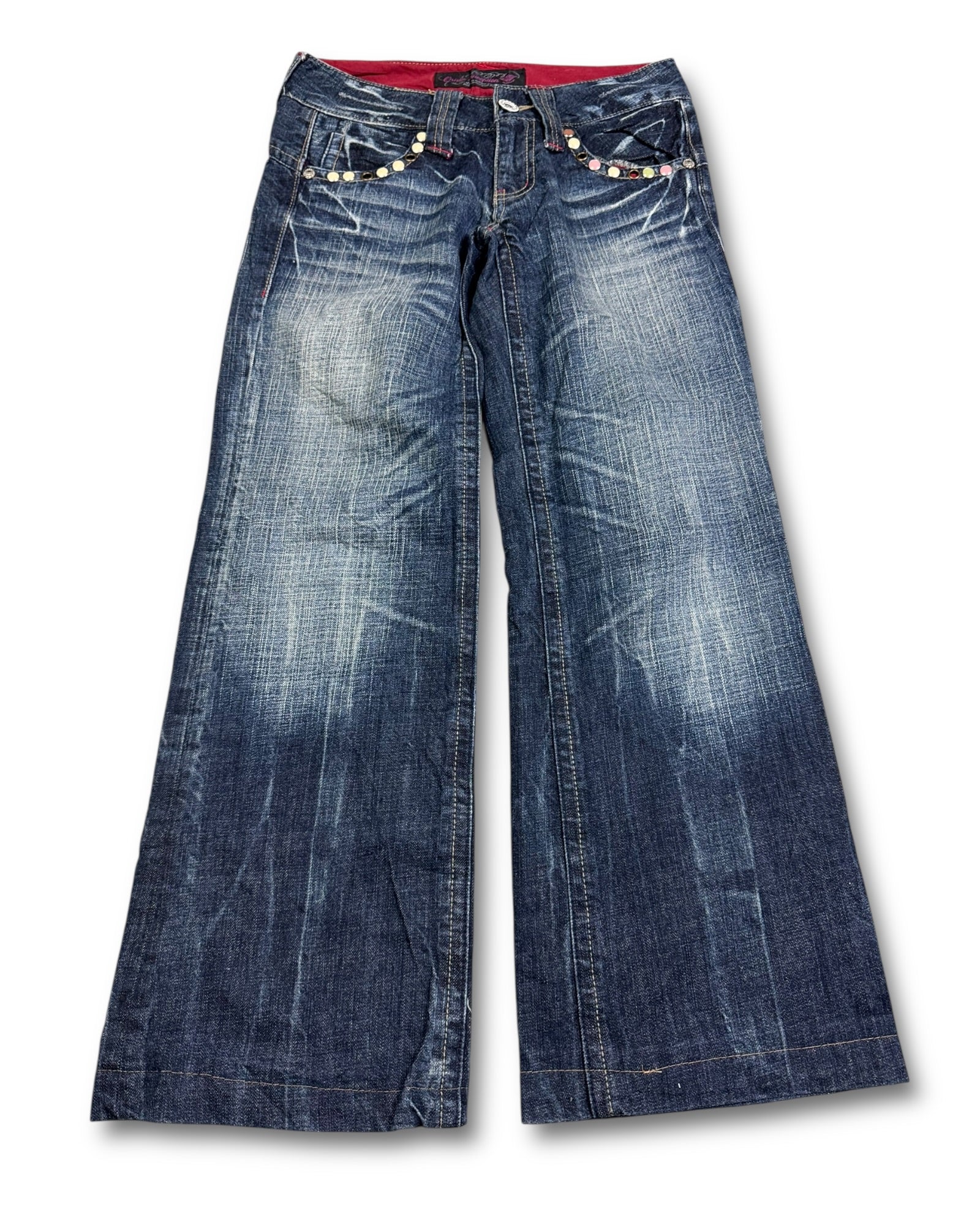 2000's Divine Angelica Low Waist/Bootcut Japanese Jeans Women's *rare (XS)