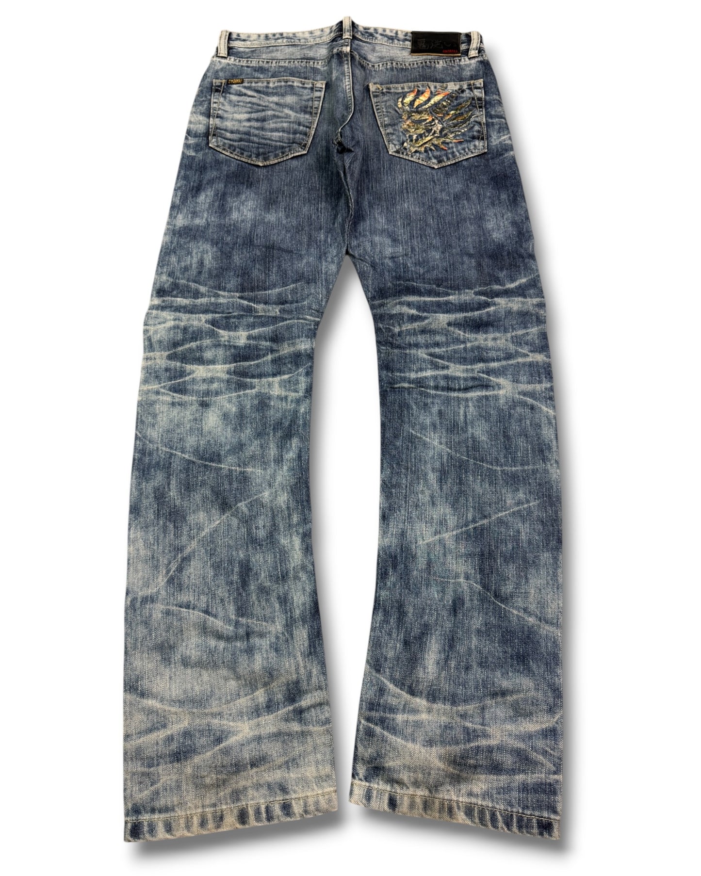2000's Oniarai Japanese Slim/Straight Jeans *very rare 32x32 (M)