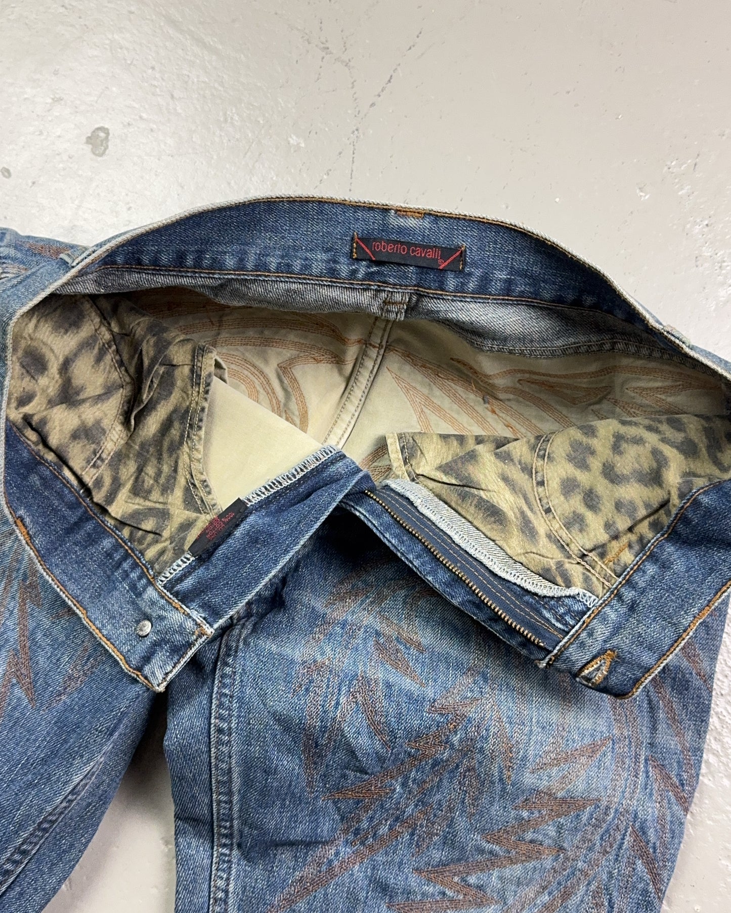 2000's Roberto Cavalli Straight Jeans *very rare 30x34 (M)