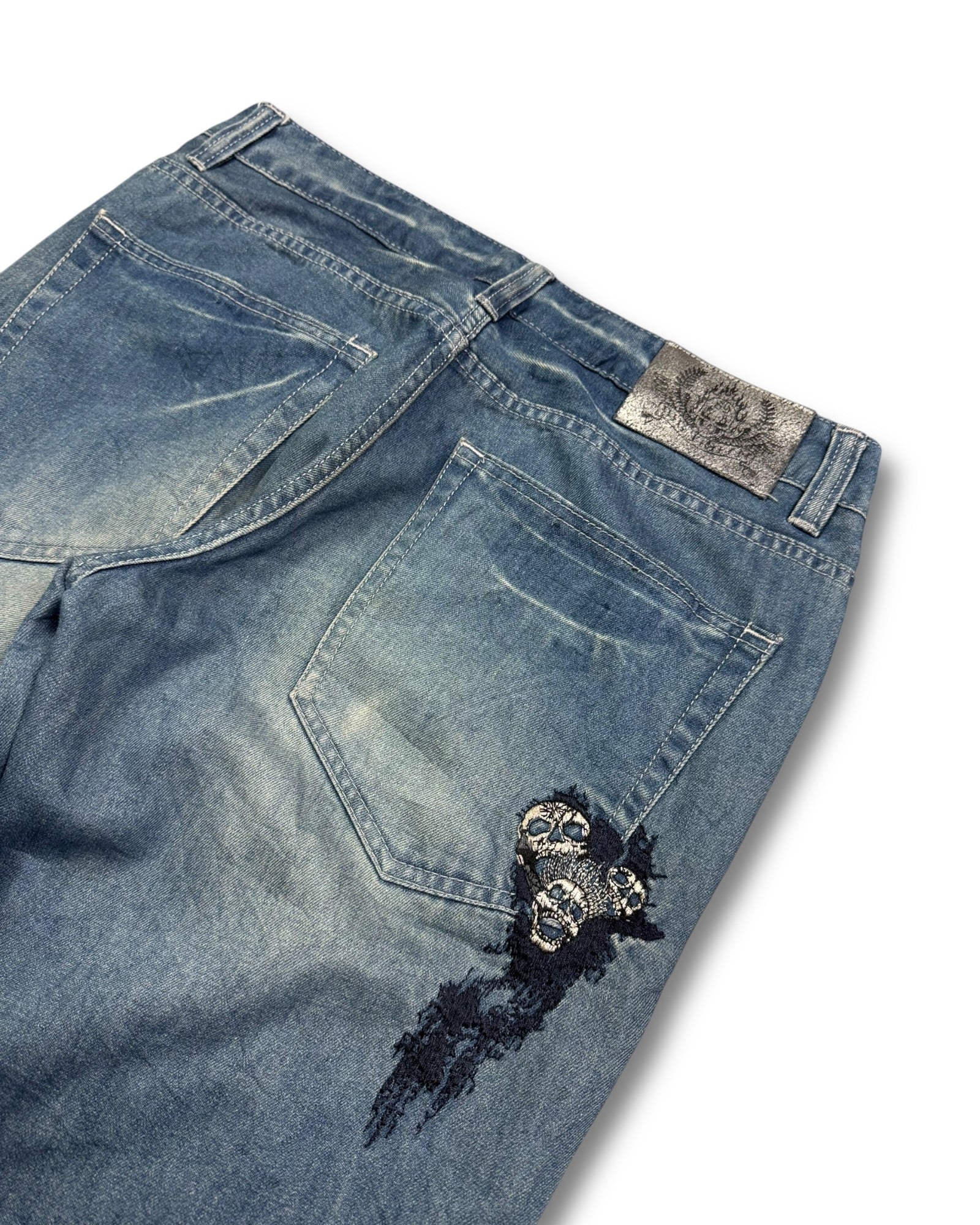 2010's Big Train Japanese Light Cotton Baggy Jeans *rare 32x28 (M)