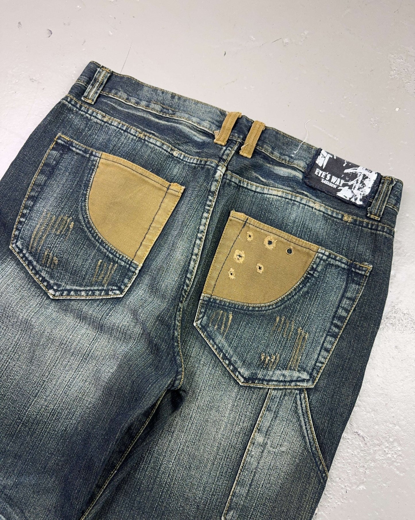 2000's Eyes-Way Japanese Baggy Jeans *rare 38x32 (XXL)