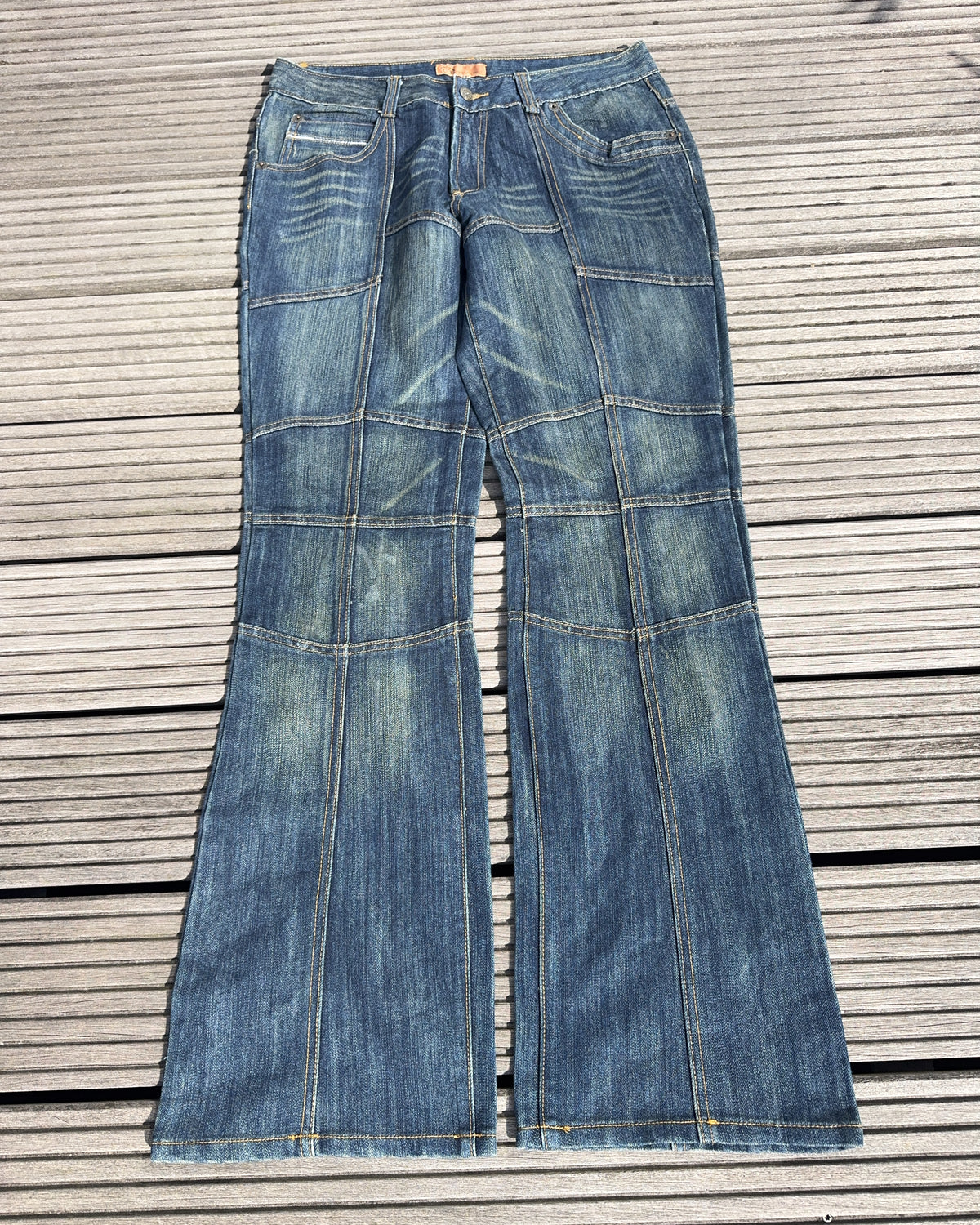 2000's Anigo Japanese Baggy/Bootcut Jeans *rare 33x34 (L)