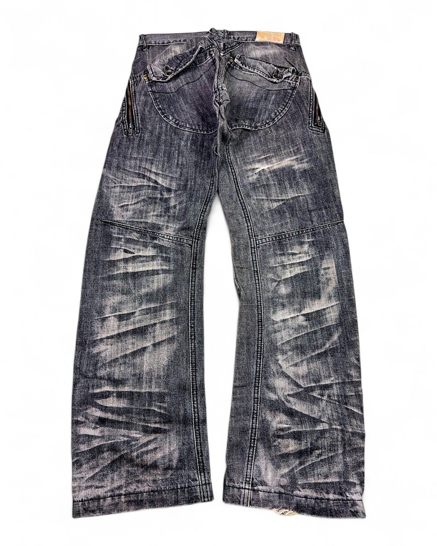 2000's Cqw Jeansmith Japanese Archive Straight/Baggy Jeans *very rare 32x32 (M)