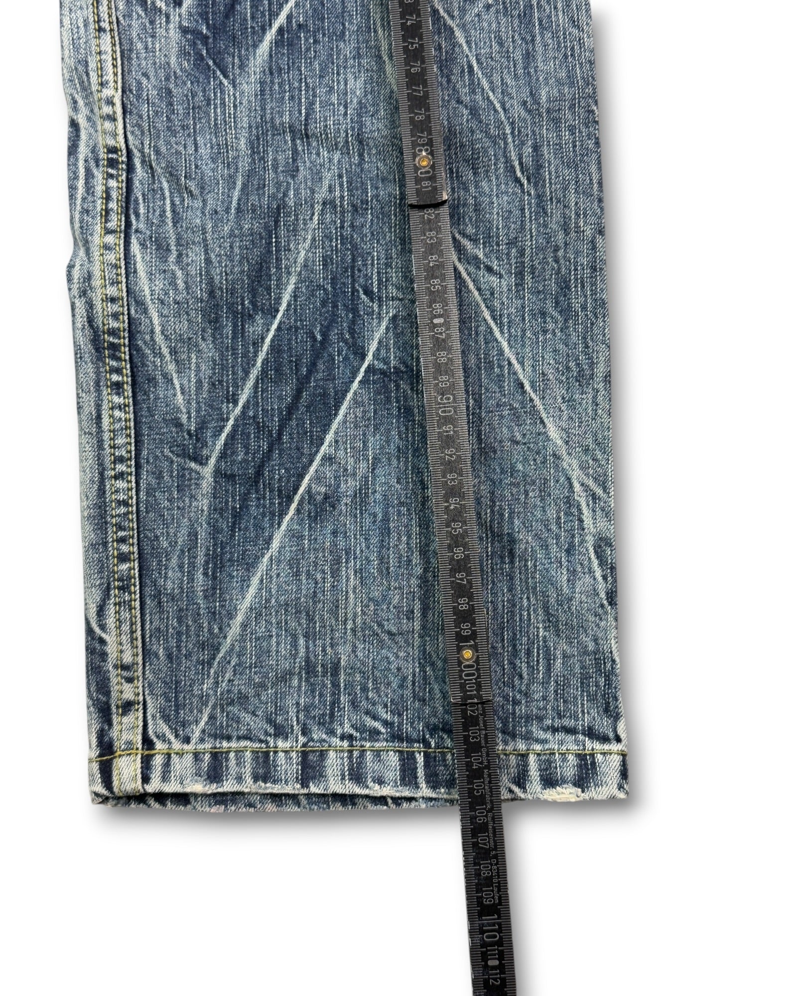 2000's Oniarai Straight/Baggy Japanese Archive Jeans *very rare 28x32 (S)