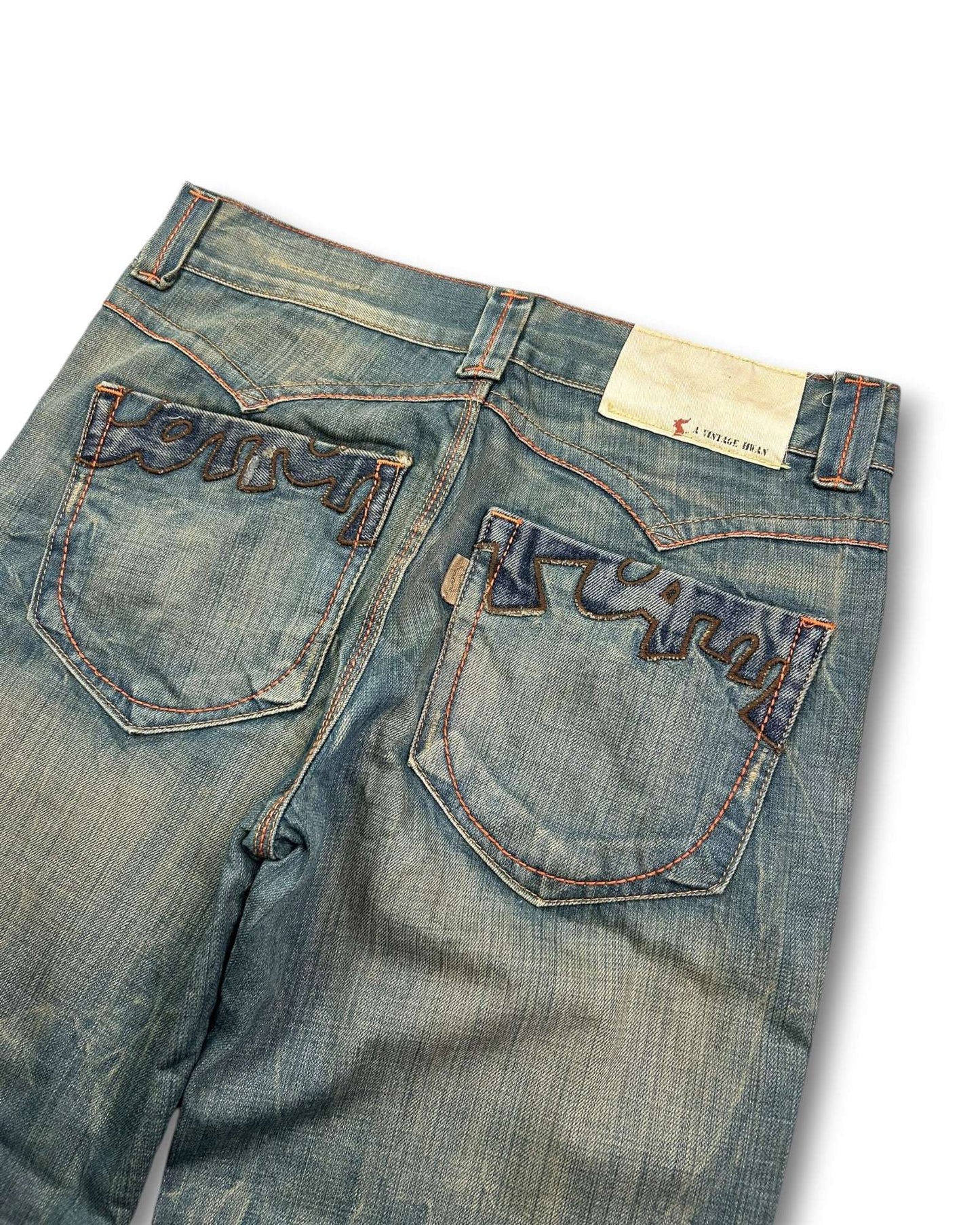 2000's Korean Archive Baggy/Bootcut Jeans *very rare 32x30 (M)