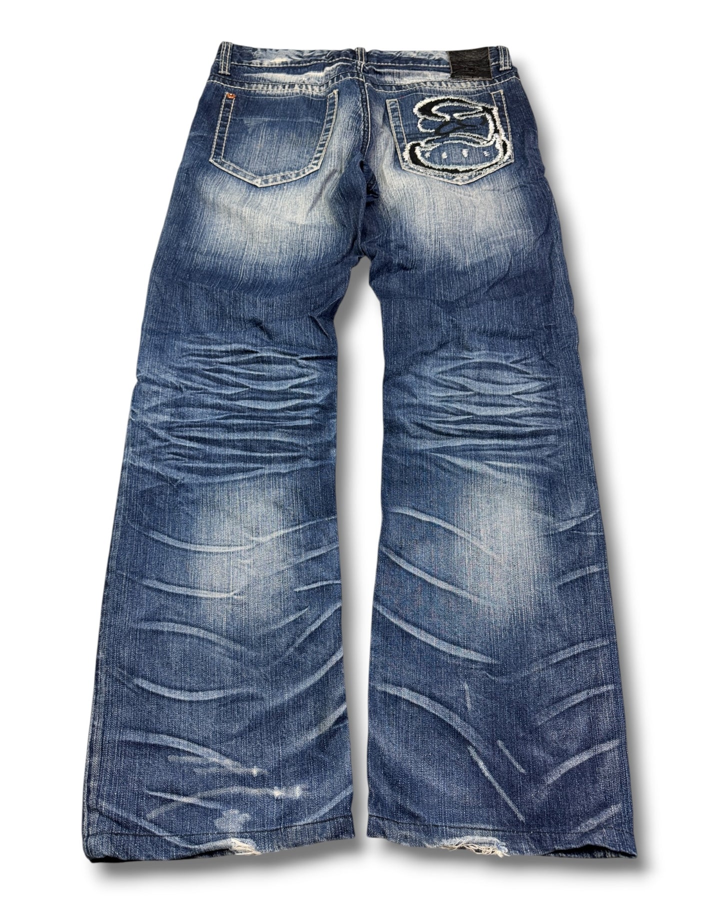 2000's Osaka Big Train Japanese Baggy Jeans *very rare 36x32 (XL)