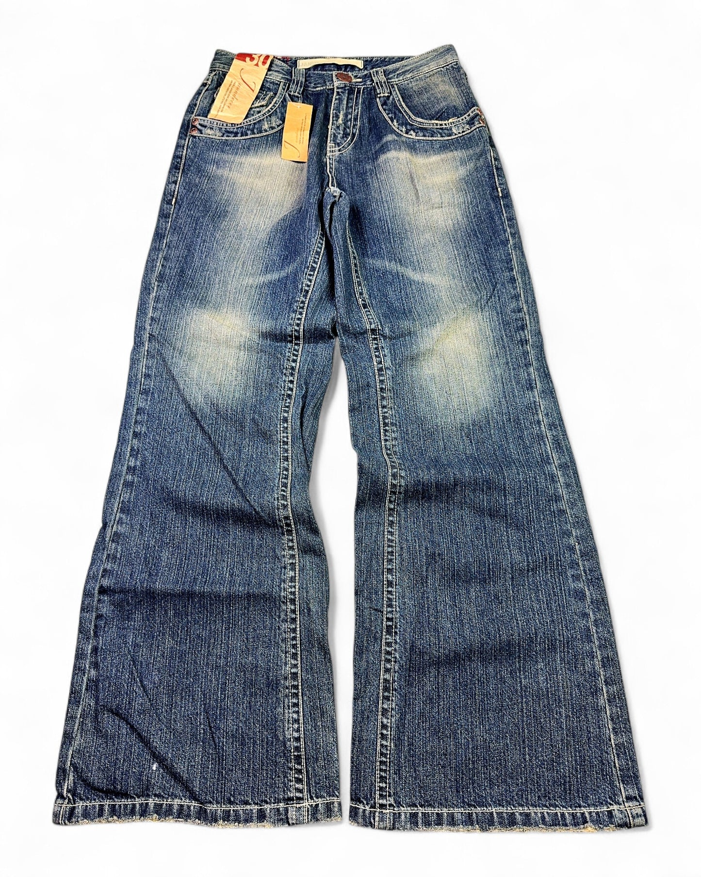 2000's Janudecer Korean Archive Baggy/Bootcut Jeans *rare 30x32 (M)