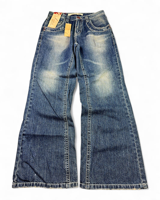 2000's Janudecer Korean Archive Baggy/Bootcut Jeans *rare 30x32 (M)
