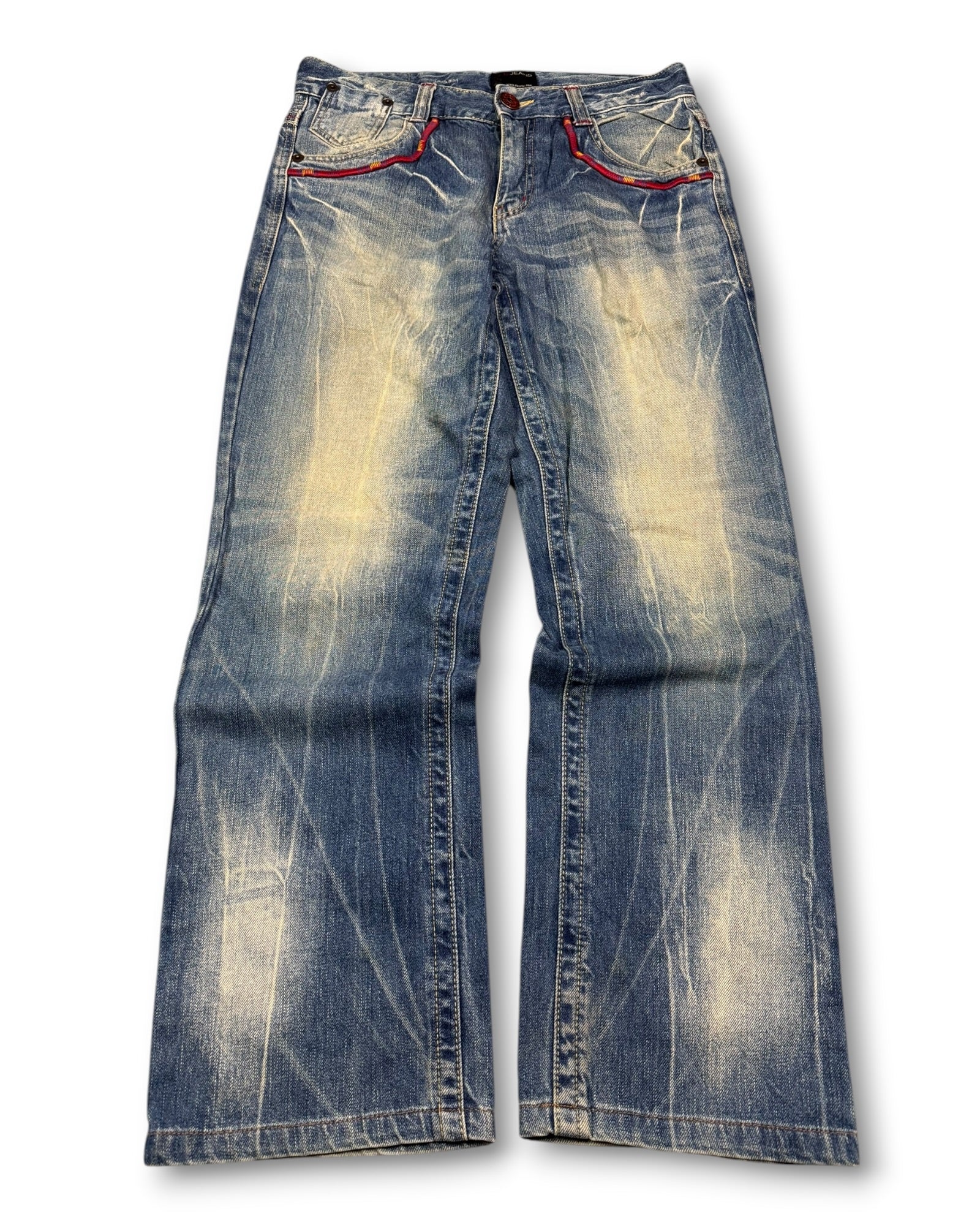 2000's B-jeans Straight/Baggy Japanese Archive Jeans *very rare 30x30 (M)