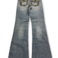 2000's Silver Low Waist/Bootcut Jeans Women's *very rare 32x30 (M)