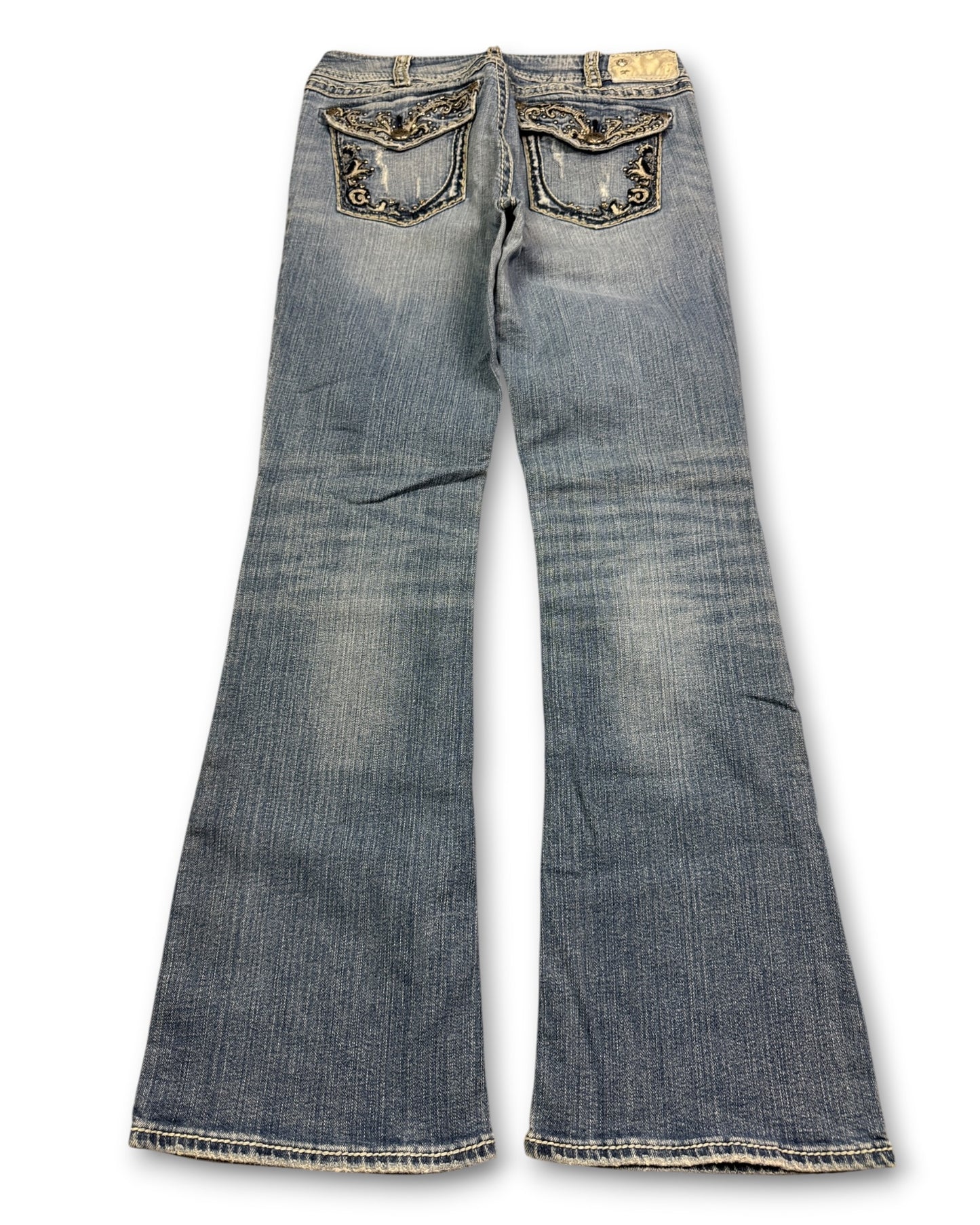 2000's Silver Low Waist/Bootcut Jeans Women's *very rare 32x30 (M)