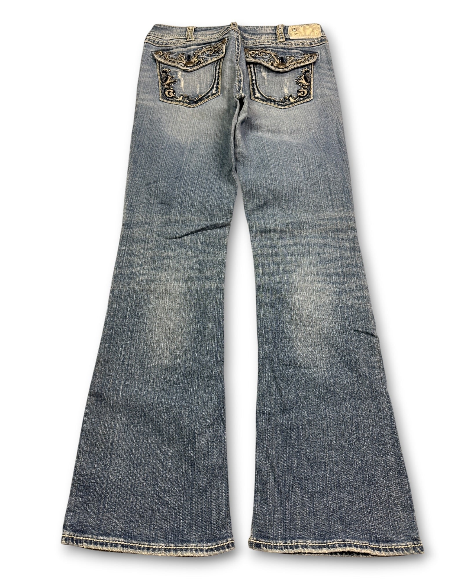 2000's Silver Low Waist/Bootcut Jeans Women's *very rare 32x30 (M)