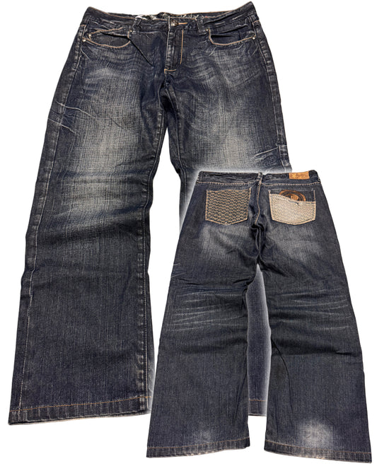2000‘s Big Train Japanese Baggy Jeans *rare 36x30