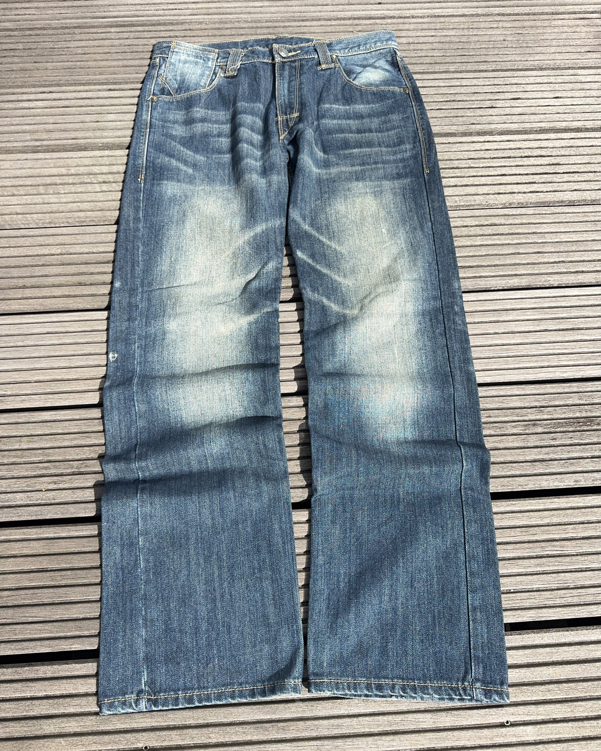 2000's Eng Japanese Straight/Baggy Jeans *very rare 32x32 (M)