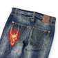 2000's Oniarai Japanese Straight/Bootcut Jeans *rare 32x34 (M)