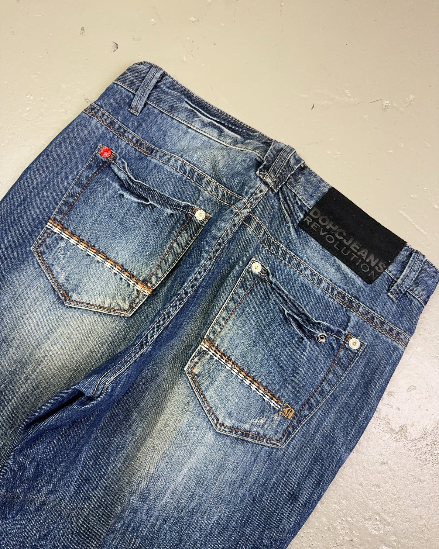 2000's Dohc Jeans Revolution Hip Hop Baggy Jeans *rare 36x34 (XL)