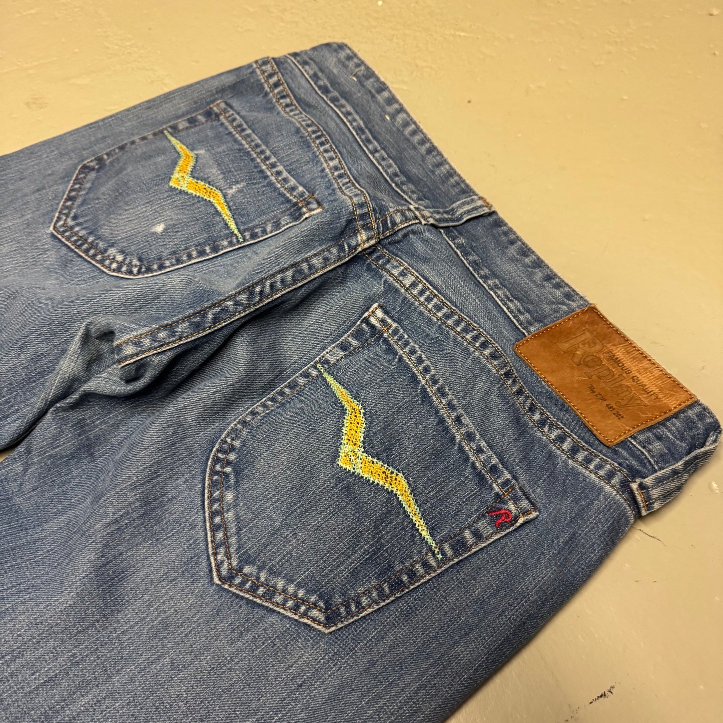 2000‘s Replay Baggy Low Waist Jeans Women‘s *selten 33x31