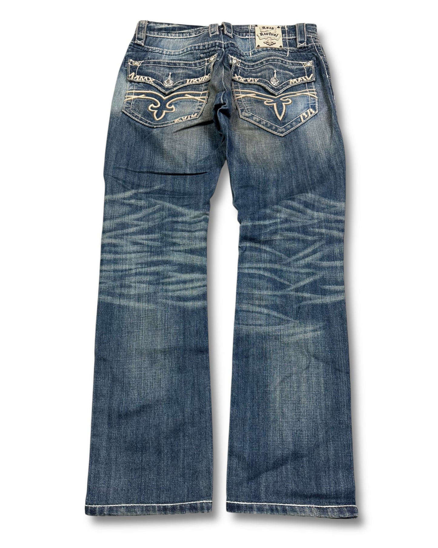 2000's Rock Revival Straight Jeans *rare 31x30 (M)