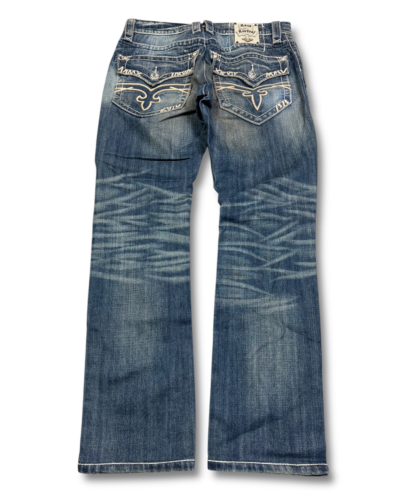 2000's Rock Revival Straight Jeans *rare 31x30 (M)