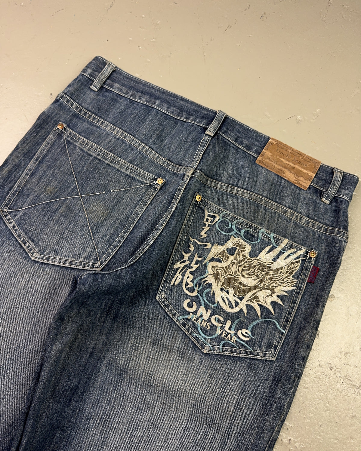 2000's Japanese Baggy Jeans *rare 36x32 (XL)